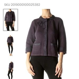 Ann Taylor bow neck cropped jacket LP